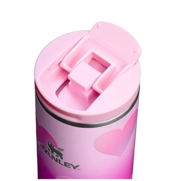 Stanley 16 oz Stainless Steel Aero Light Transit Bottle Powder Pink Heart - Picture 3 of 3